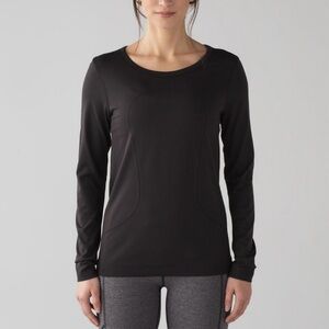 Lululemon Swiftly Tech Long Sleeve Relaxed Black Size 6